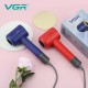 Фен профессиональный VGR V-445 BLUE, 3 уровня обдува, 4 уровня температуры, 1600 Вт, 110000 RPM 