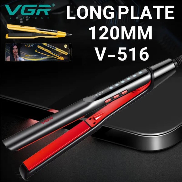 Плойка VGR V-516 BLACK, температура до 230°C, керамическое покрытие, LED display 