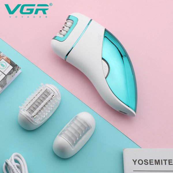 Эпилятор VGR 3 в 1 V-731, 3 насадки, низкий уровень шума 