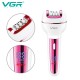 Эпилятор VGR 3 в 1 V-732 PINK, 3 насадки, LED display 