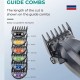 Аккумуляторная машинка для стрижки (clipper) VGR V-273 GREEN, 6 насадок, 8000 RPM, 3000 mAh, LED display 