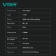 Аккумуляторная машинка для стрижки (clipper) VGR V-279 RED, 6 насадок, 9000 RPM, 2500 mAh, LED display 