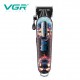 Аккумуляторная машинка для стрижки (clipper) VGR V-279 RED, 6 насадок, 9000 RPM, 2500 mAh, LED display 