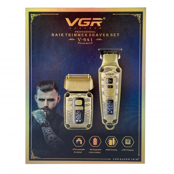 Комплект VGR 2 в 1 V-641 триммер и шейвер