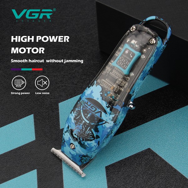 Тример VGR V-923, 3 насадки, LED display
