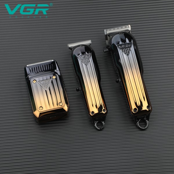 Комплект VGR 3 в 1 V-644 аккумуляторная машинка для стрижки (clipper), триммер и электробритва (шейвер) 