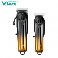 Комплект VGR 2 в 1 V-646 аккумуляторная машинка для стрижки (clipper) и триммер 