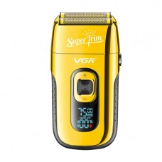 Электробритва VGR V-332 GOLD шейвер, двойное лезвие, триммер, LED Display 