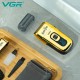 Электробритва VGR V-332 GOLD шейвер, двойное лезвие, триммер, LED Display 