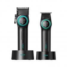 Комплект VGR 2 в 1 V-001&V-977 BLACK, аккумуляторная машинка для стрижки (clipper) и триммер 