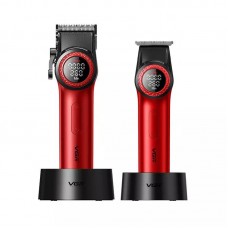 Комплект VGR 2 в 1 V-001&V-977 RED, аккумуляторная машинка для стрижки (clipper) и триммер 