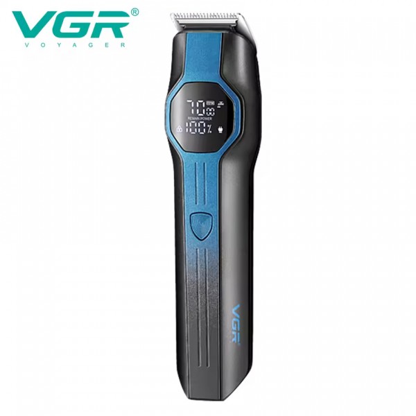 Набір для стриження VGR 13 в 1 V-173 BLUE, 13 насадок, LED display