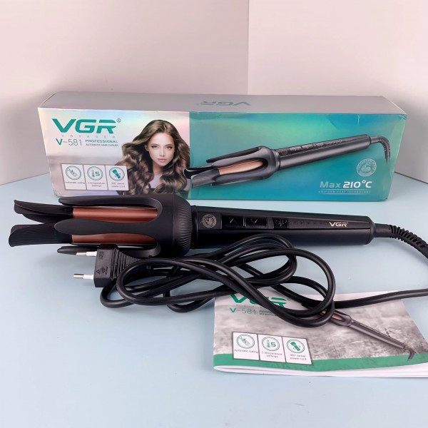 Плойка VGR V-581, automatic curling, температура от 130°C до 210°C, керамическое покрытие, LED display, 45 Вт 