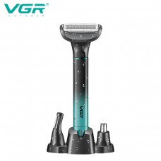Набор VGR 3 в 1 V-625, 3 насадки (для носа, лица и тела), IPX5