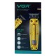 Аккумуляторная машинка для стрижки (clipper) VGR V-904 GOLD, 4 насадки, 2000 mAh, LED display 