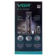 Аккумуляторная машинка для стрижки (clipper) VGR V-904 GOLD, 4 насадки, 2000 mAh, LED display 