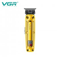 Акумуляторна машинка для стриження (clipper) VGR V-904 GOLD, 4 насадки, 2000 mAh, LED display