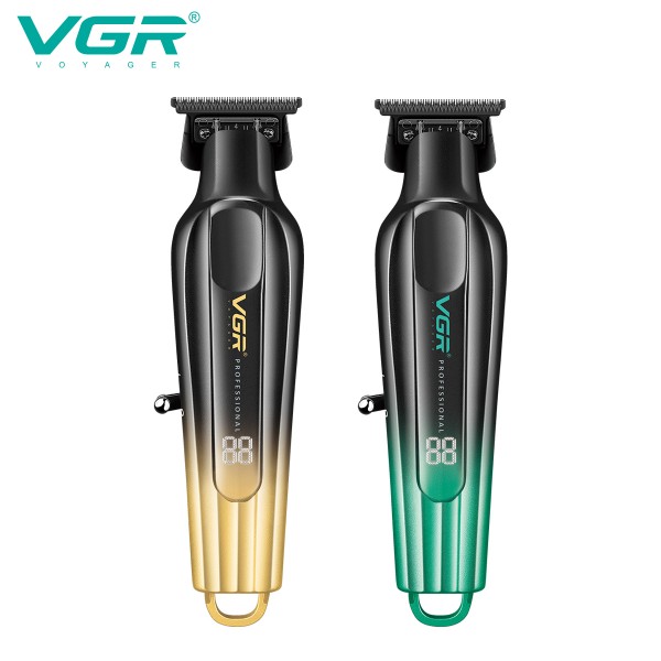 Триммер VGR V-935 GREEN, 5 насадок, 7000 RPM, LED display 