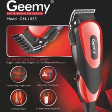 Машинка для стрижки животных GEEMY 8 в 1 GM-1023, 4 насадки, 2 щетки 