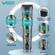 Аккумуляторная машинка для стрижки (clipper) VGR V-695, 6 насадок, регулятор высоты, LED display 
