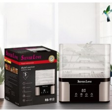 Сушка для фруктов и овощей и мяса Silver Love RB-912, 5 ярусов, 1000 Вт	