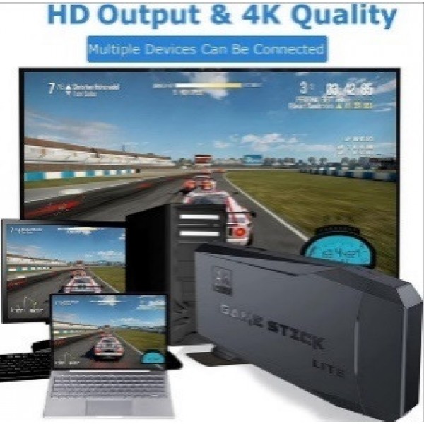 Игровая приставка беспроводная LITE GREEN HDMI 64GB M8/ 10000 игр/ 2 джойстика/ процессор game GB2