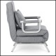 Раскладное кресло,раскладушка MEBEL ELITE BART,серый (KR -80) (Серое)