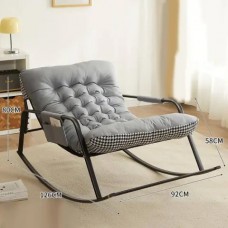 Кресло-качалка/кровать регулируемое KRK-89 / Серое 80х92х58