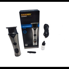 Акумуляторна машинка для стрижки Geemy GM-6729 Сірий із чорним