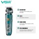 Набір для стрижки VGR 6 в 1 V-102, 14 насадок, LED дисплей