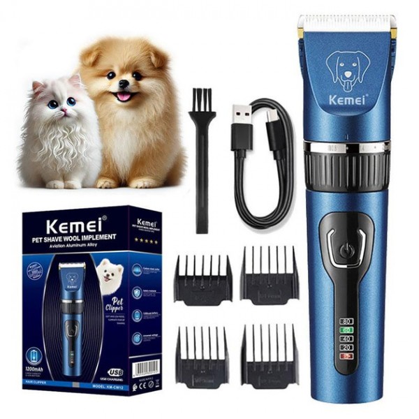 Машинка для стрижки животных KEMEI - CW12
