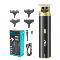 Тример професійний чоловічий чорний VGR V-957 матовий акумуляторний