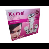 Эпилятор kemei km-2190 5в1 женский со сменными насадками 