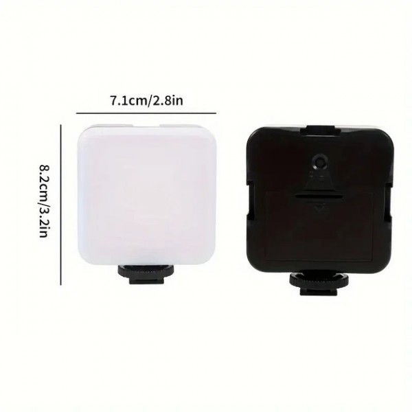 Мини LED-лампа Mobile AY-49S для съемки, 49 светодиодов, холодный свет 6500 K, три уровня яркости