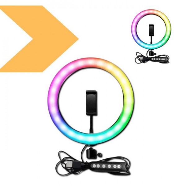 Кольцевая LED лампа 20 см RGB XPRO 3D-20RGB