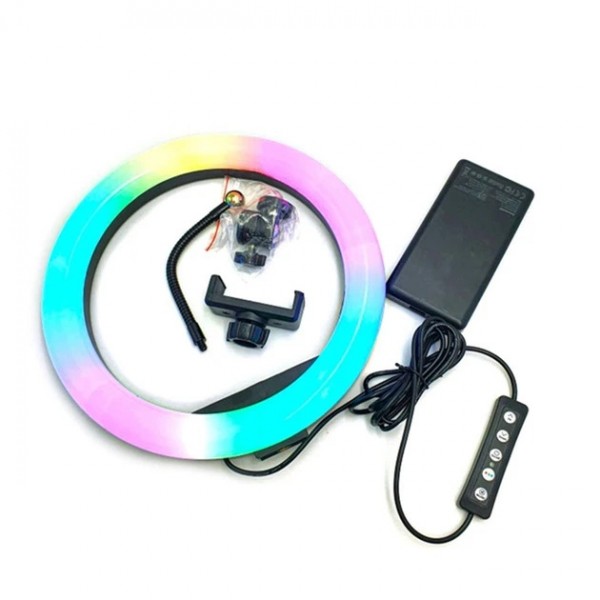 Лампа кольцевая RGB 3D 26 (40)