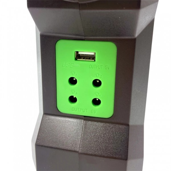 Солнечная станция GDLITE GD-1000A портативна с 4 фонарями и Power Bank
