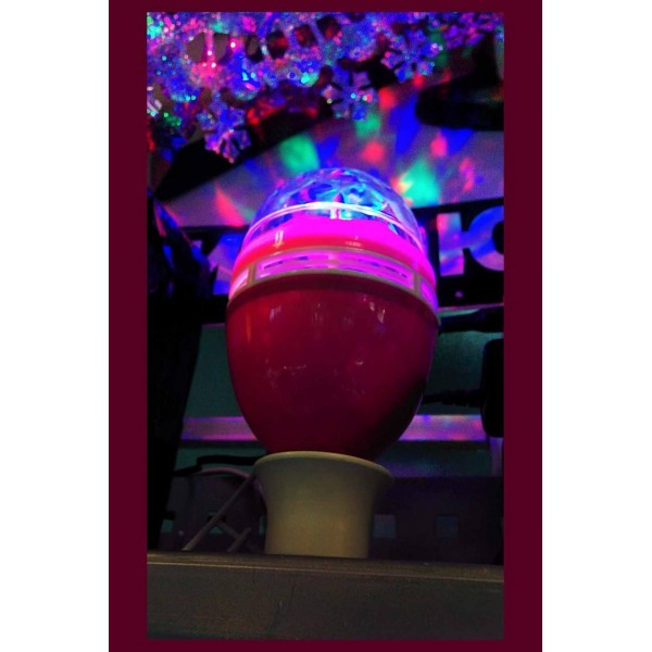 Вращающаяся лампа RGB A. R. LED Full Color Rotating Lamp, диско лампа, шар
