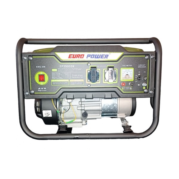 Генератор бензиновый Europower EP3900DX (3,2–3,5 кВА) с ручным запуском и баком 10 л
