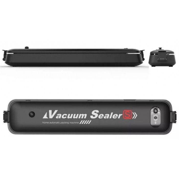 Кухонный вакуумный упаковщик пищевых продуктов Vacuum Sealer, Черный