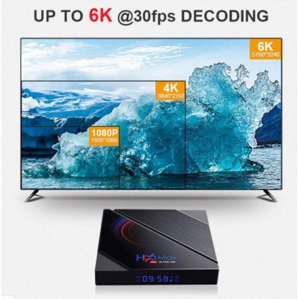 Смарт ТВ приставка H96 MAX H616 4/64 GB - Android 10 TV BOX 