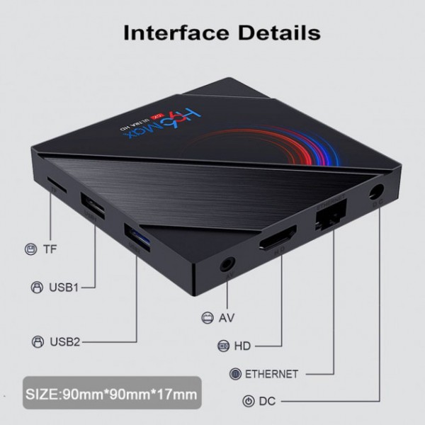Смарт ТВ приставка H96 MAX H616 4/64 GB - Android 10 TV BOX 