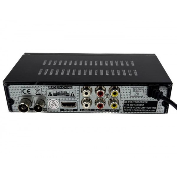 Мультимедийный ресивер T8000 T2 Star HD с DVB-T2 и USB приставка с черным пультом.