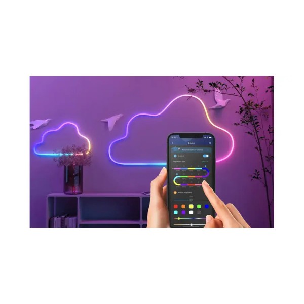 Умная гибкая LED Neon RGB лента-шланг 2 метров от USB управление режимами с телефона,Bluetooth приложение,пульт
