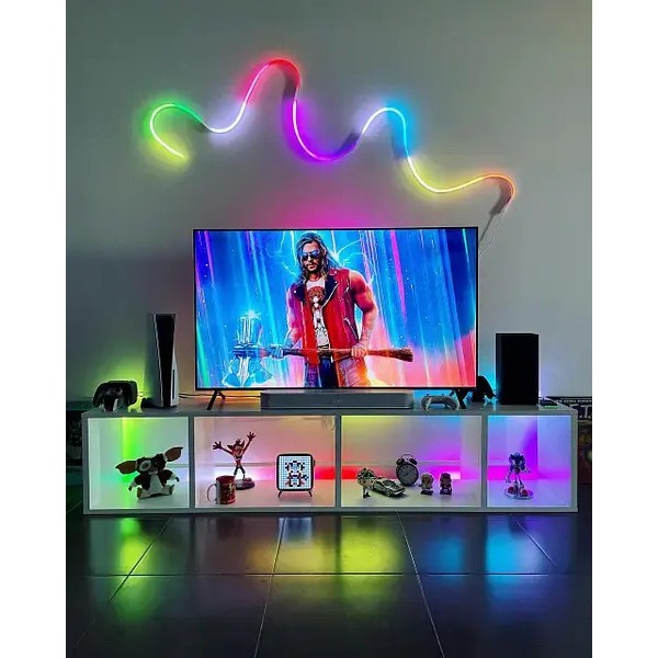 Умная гибкая LED Neon RGB лента-шланг 10 метров от USB управление режимами с телефона,Bluetooth приложение,пульт