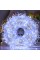 Xmas Гирлянда Мишура серебряный провод 220В пульт ДУ 8 режимов 50m 1500L white wire WW-1 (30)