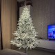 Xmas Гирлянда Мишура серебряный провод 220В пульт ДУ 8 режимов 30m 900L white wire WW-1 (50)