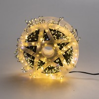 Xmas Гирлянда Мишура зеленый провод 220В пульт ДУ 8 режимов 30m 900L green wire WW-1 (50