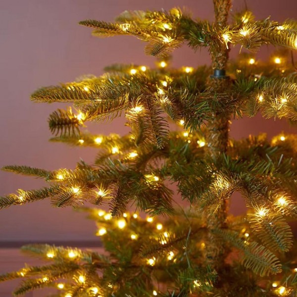 Xmas Гирлянда Мишура зеленый провод 220В пульт ДУ 8 режимов 100m 2500L green wire WW-1 (20