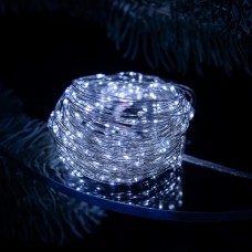 XMAS Гирлянда серебряный провод таймер пульт ДУ режимы 6Вт 30M 220V+USB W-2 SILVER LINE (50